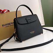 Buberry Medium Leather Two Handle Title Bag 6181 Size 26x12x21cm - 5