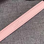 YSL Sheepskin Matelasse Chervon Medium College Bag Pink 392737 Size 24x17x7Cm - 2
