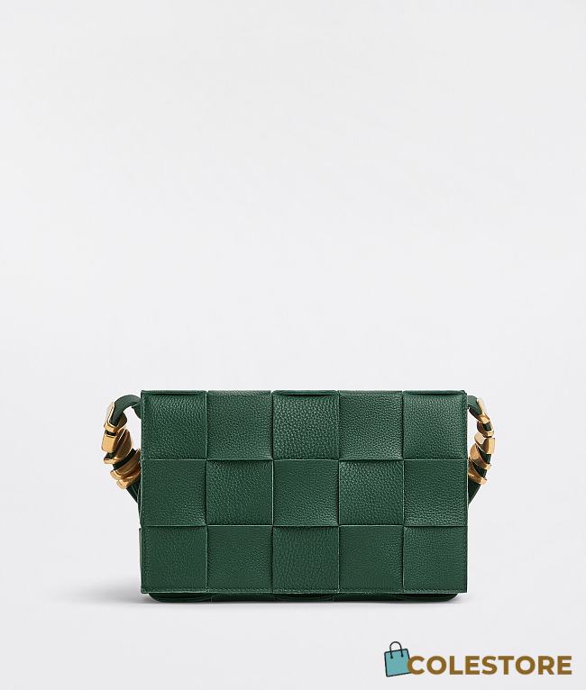 Bottega Veneta Cassette Intreccio Leather Cross-Body Bag 666870 Size 23x15x5cm - 1