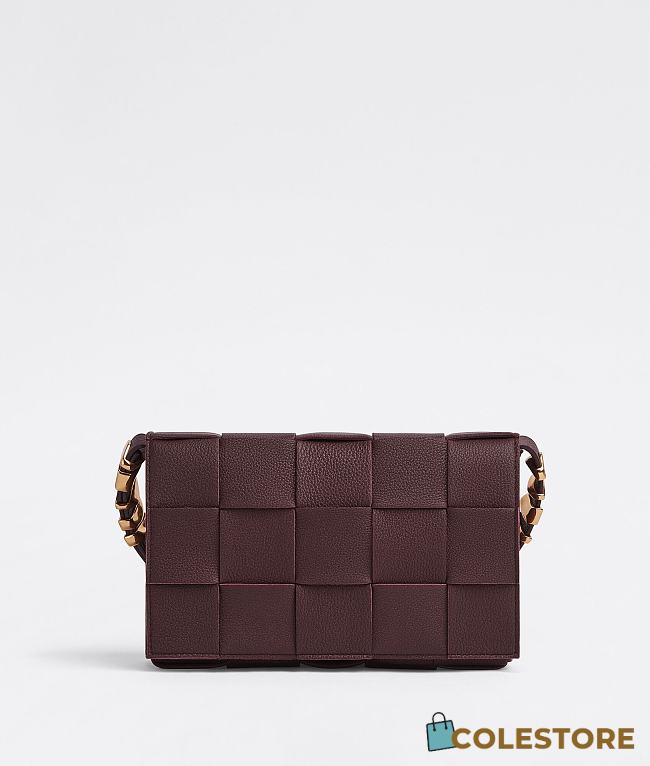Bottega Veneta Cassette Intreccio Leather Cross-Body Bag Penny 666870 Size 23x15x5cm - 1