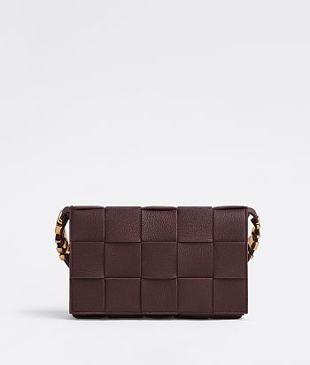 Bottega Veneta Cassette Intreccio Leather Cross-Body Bag Penny 666870 Size 23x15x5cm