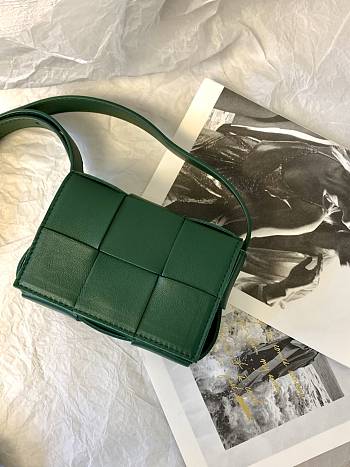 Bottega Veneta Cassette Intreccio Leather Cross-Body Bag Rain Tree 578004 Size 12x8x4cm