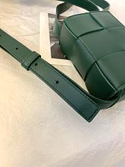 Bottega Veneta Cassette Intreccio Leather Cross-Body Bag Rain Tree 578004 Size 12x8x4cm - 5