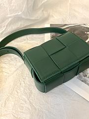 Bottega Veneta Cassette Intreccio Leather Cross-Body Bag Rain Tree 578004 Size 12x8x4cm - 3