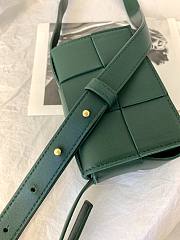 Bottega Veneta Cassette Intreccio Leather Cross-Body Bag Rain Tree 578004 Size 12x8x4cm - 4