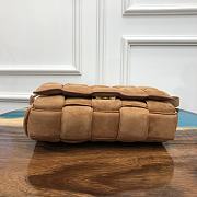 Bottega Veneta Padded Cassette Suede Shoulder Bag 591970 Size 26x18x8cm - 4