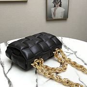 Bottega Veneta Cassette Cross-Body Bag In A Double-Face Maxi Weave Black 591970 Size 26x18x8cm - 4