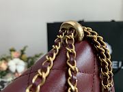 Chanel New Wallet On Chain WOC Red 33814 Size 19cm - 5