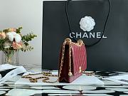 Chanel New Wallet On Chain WOC Red 33814 Size 19cm - 4
