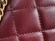 Chanel New Wallet On Chain WOC Red 33814 Size 19cm - 2