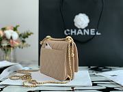 Chanel New Wallet On Chain WOC Beige 33814 Size 19cm - 4