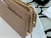 Chanel New Wallet On Chain WOC Beige 33814 Size 19cm - 3