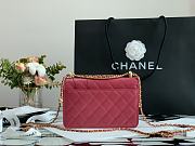 Chanel New Wallet On Chain WOC In Rose 33814 Size 19cm - 2