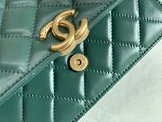Chanel New Wallet On Chain WOC Blue 33814 Size 19cm - 6
