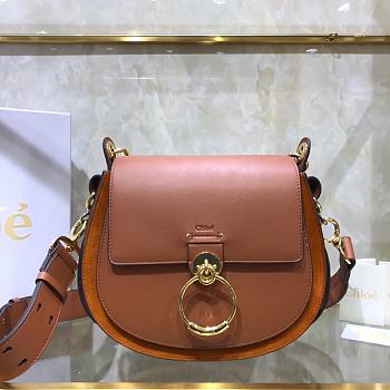 Chloe Small Tess Bag In Shiny Suede Calfskin CHC18 20x18x7cm