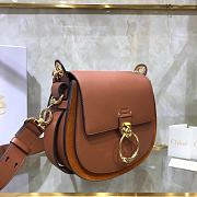 Chloe Small Tess Bag In Shiny Suede Calfskin CHC18 20x18x7cm - 5