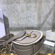 Chloe Small Tess Bag In Shiny Suede Calfskin In Motty Gray CHC18 20x18x7cm - 5