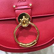 Chloe Small Tess Bag In Shiny Suede Calfskin In Red CHC18 20x18x7cm - 2