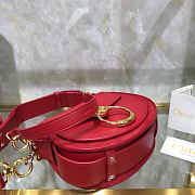Chloe Small Tess Bag In Shiny Suede Calfskin In Red CHC18 20x18x7cm - 4