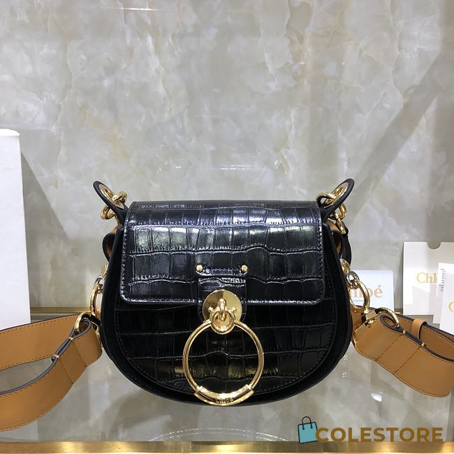 Tess Small Purse In Embossed Croco Effect On Calfskin CHC21 Size 20.5x7.5x16.5cm - 1