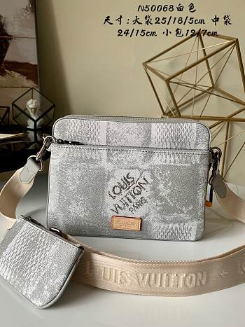Louis Vuitton Trio Messenger Damier Other Stone Gray N50068 Size 24x15cm