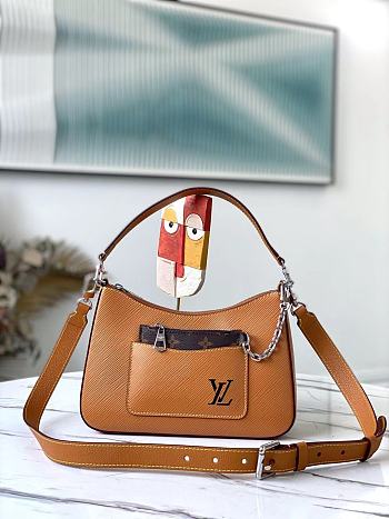 Louis Vuitton Marelle Epi Leather Hand Bag Honey Gold M80794 Size 25x15x8cm