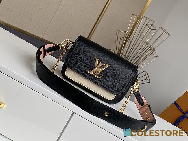 Louis Vuitton Lockme Tender Leather In Black M58557 Size 19x13x8cm - 1
