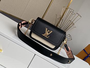 Louis Vuitton Lockme Tender Leather In Black M58557 Size 19x13x8cm
