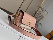 Louis Vuitton Lockme Tender Leather In Rose Water M58555 Size 19x13x8cm - 6