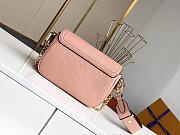 Louis Vuitton Lockme Tender Leather In Rose Water M58555 Size 19x13x8cm - 3
