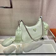 Prada Re-Edition 2005 Nylon Shoulder Bag Light Green 1BH204 Size 22x17x6cm - 2