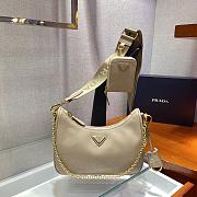 Prada Re-Edition 2005 Nylon Shoulder Bag Light Brown 1BH204 Size 22x17x6cm - 4