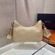 Prada Re-Edition 2005 Nylon Shoulder Bag Light Brown 1BH204 Size 22x17x6cm - 2