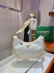 Prada Re-Edition 2005 Nylon Shoulder Bag White 1BH204 Size 22x17x6cm - 5