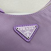 Prada Re-Edition 2005 Nylon Shoulder Bag Purple 1BH204 Size 22x17x6cm - 4