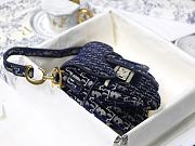 Dior Saddle Bag Blue Oblique Jacquard M0446 Size 25.5x20x6.5cm - 2
