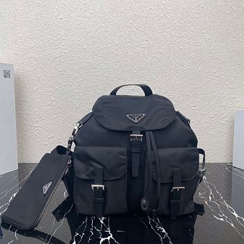 Prada Medium Nylon Backpack Black 1BZ811 Size 23×18×12cm