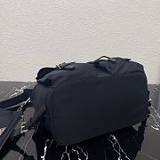 Prada Medium Nylon Backpack Black 1BZ811 Size 23×18×12cm - 5