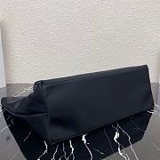 Prada Black Re-Nylon and Saffiano Leather Tote Bag 1BG107 Size 40x34x16cm - 4