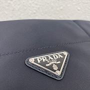 Prada Black Re-Nylon and Saffiano Leather Tote Bag 1BG107 Size 40x34x16cm - 3