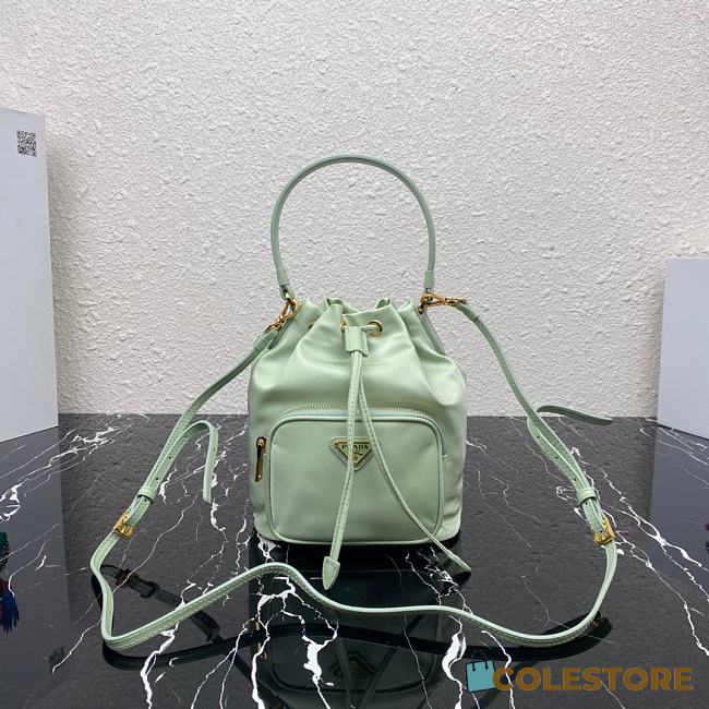 Prada 2Way Shoulder Bag Green 1N1864 Size 23×18×12cm - 1