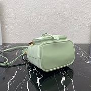 Prada 2Way Shoulder Bag Green 1N1864 Size 23×18×12cm - 5