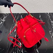 Prada 2Way Shoulder Bag Red 1N1864 Size 23×18×12cm - 5