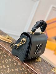 Louis Vuitton Twist One Handle Taurillon Leather Black M57090 Size 23×18×8cm - 2
