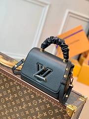 Louis Vuitton Twist One Handle Taurillon Leather Black M57090 Size 23×18×8cm - 4