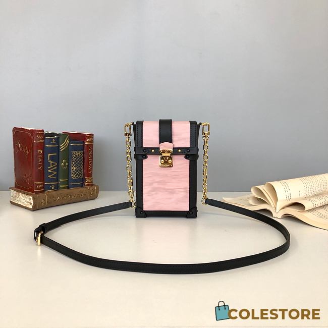 Louis Vuitton Vertical Trunk Pochette Epi Leather In Rose M67872 Size 11x17.5x3.5cm - 1