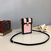 Louis Vuitton Vertical Trunk Pochette Epi Leather In Rose M67872 Size 11x17.5x3.5cm - 2