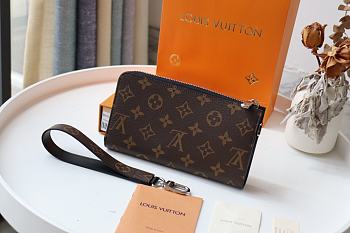 Louis Vuitton Zippy Dragonne In Canvas N60379 Size 9x11x3.5cm
