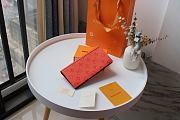 Louis Vuitton Zippy Wallet Vertical Monogram Wallet Canvas In Orange M66540 Size 20x10cm - 1
