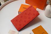 Louis Vuitton Zippy Wallet Vertical Monogram Wallet Canvas In Orange M66540 Size 20x10cm - 6